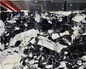 Napoleon Black Natural Marble Stone Slab Tiles Table Top