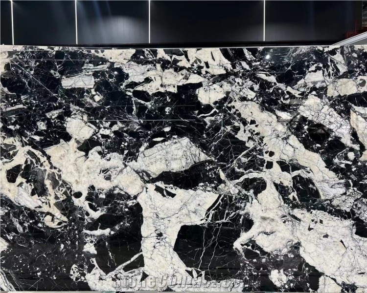 Napoleon Black Natural Marble Stone Slab Tiles Table Top