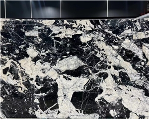 Napoleon Black Natural Marble Stone Slab Tiles Table Top