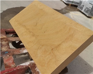 Natural Yellow Sandstone Stone Wall Cladding Wooden Tile