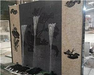 Outdoor Stone Resin Water Fountain Features Waterfall