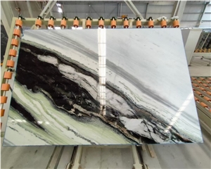 Panda White Marble White Stone Slabs Coffee Table Top