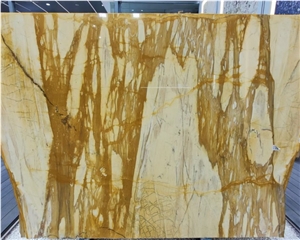Polished Yellow Siena Marble Slab Natural Yellow Marble