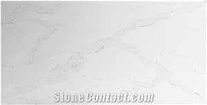 Calacatta Emporia Quartz Slabs Artificial Carrara White
