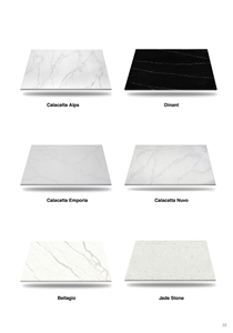 Jet Black-1 Quartz Slabs Pure Black Artificial Stone Tiles
