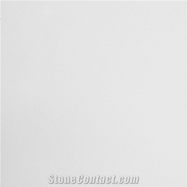 Snow White Quartz Slabs Pure White Quartz Stone Tiles