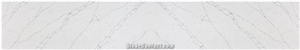 White Quartz Stone Slabs Alaska Bianca Quartz Tiles