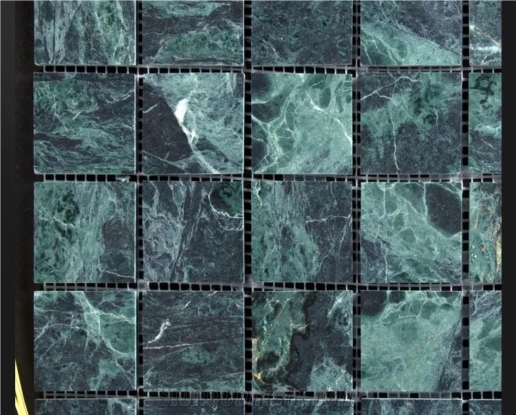 Verde Guatemala Marble Mosaic Tiles