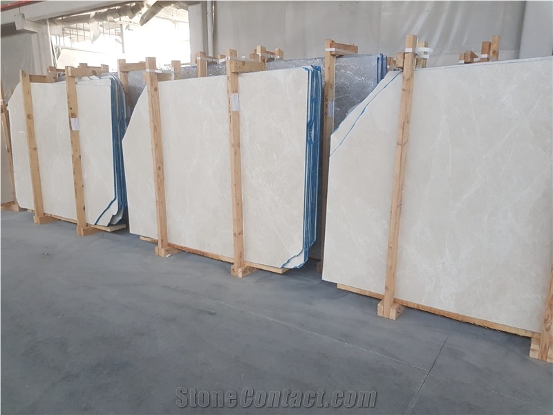 Baiyulan Beige Marble Slabs, Burdur Beige, Light Burdur Beige