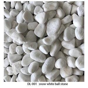 Snow White Pebble Stone DL-001 Tumbled Stone