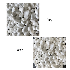 Snow White Pebble Stone DL-001 Tumbled Stone