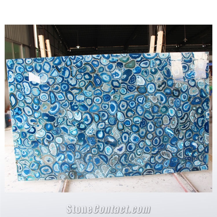 Blue/Green Semi Precious Agate Slab Wholesale