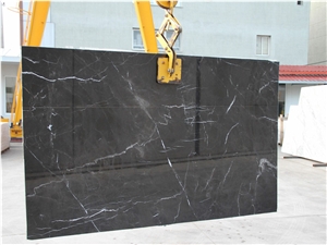 Alexandra Black Marble Slabs