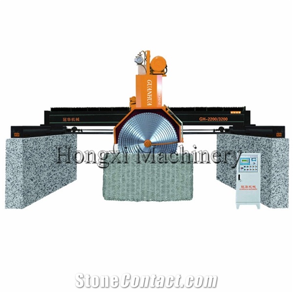 Guanhua Multi Blade Concrete Granite Saw Block Cutter -Giant Disc Bridge Saw Machine