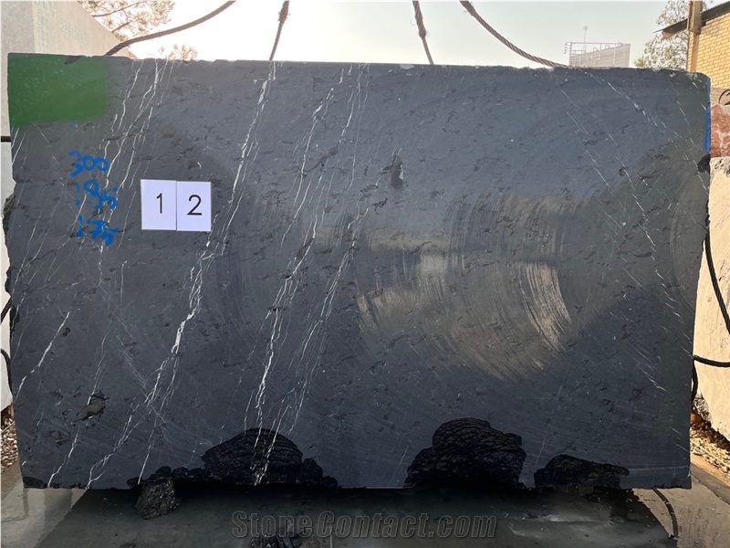 Nero Marquina Persian Black Marble Block