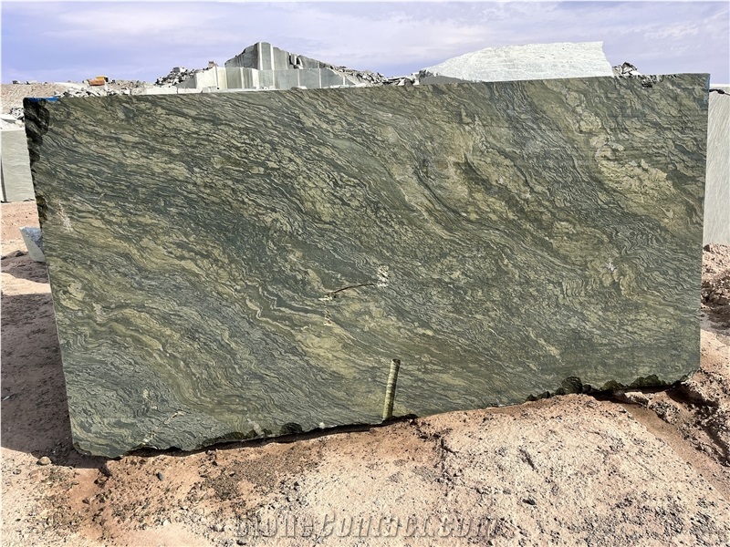 Picasso Green Granite Block (Iran, Persian)