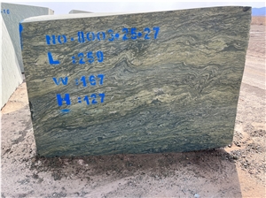 Picasso Green Granite Block (Iran, Persian)