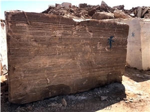 Silver Travertine Block Type T (Persian, Iran)