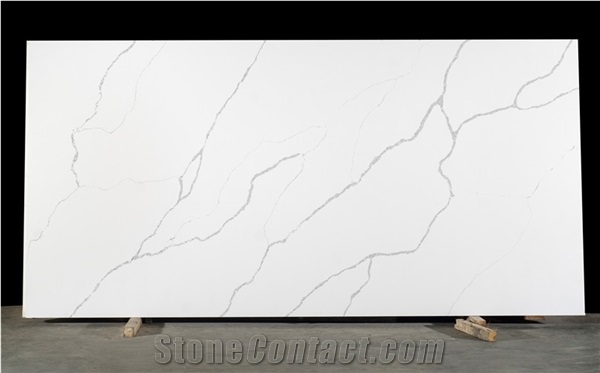 Artificial Stone Calacatta White Quartz Slab