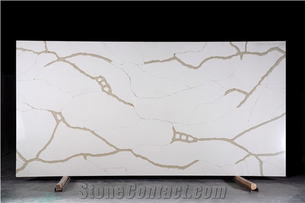 Artificial Stone Calacatta White Quartz Slab