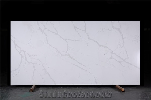 Artificial Stone Calacatta White Quartz Slab