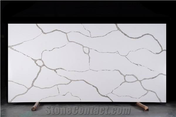 Artificial Stone Calacatta White Quartz Slab