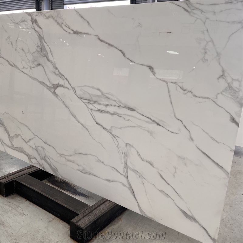 Artificial Stone Nano Glass White Slabs For Interior Wall