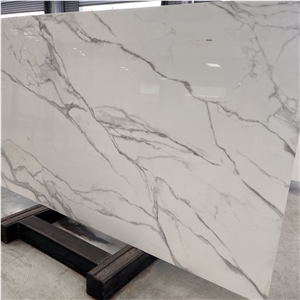 Artificial Stone Nano Glass White Slabs For Interior Wall