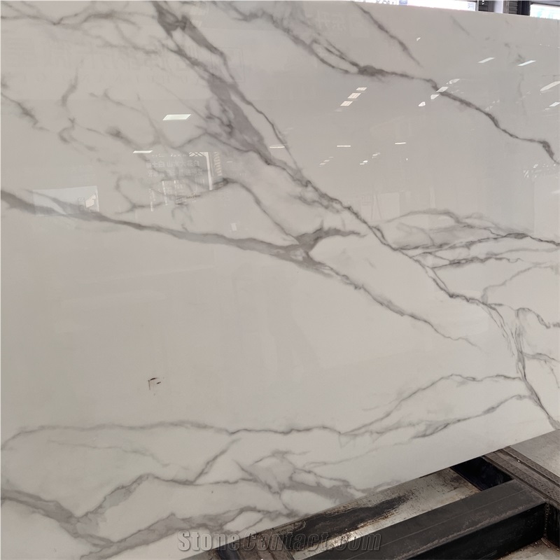 Artificial Stone Nano Glass White Slabs For Interior Wall