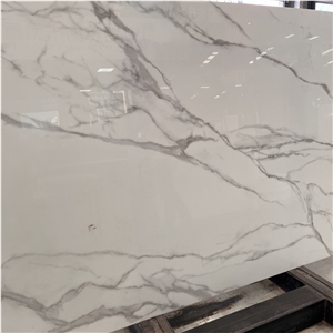 Artificial Stone Nano Glass White Slabs For Interior Wall
