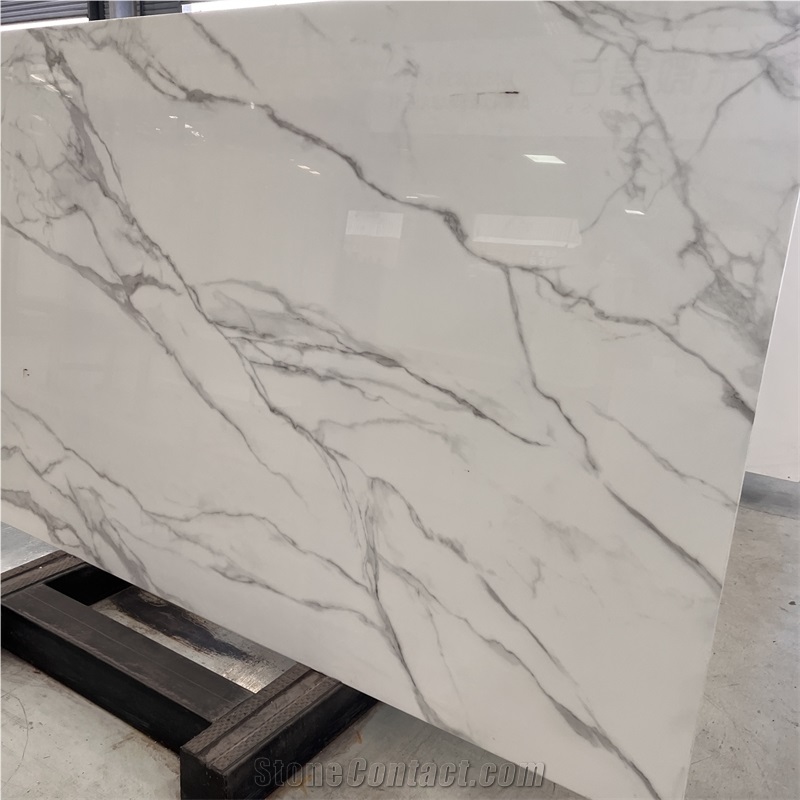 Artificial Stone Nano Glass White Slabs For Interior Wall