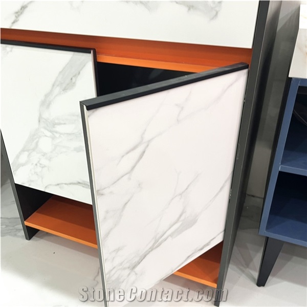 Bathroom Vanity With Sink Use Calacatta White Sintered Stone