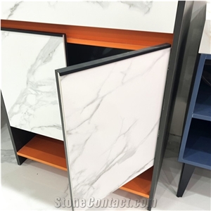 Bathroom Vanity With Sink Use Calacatta White Sintered Stone