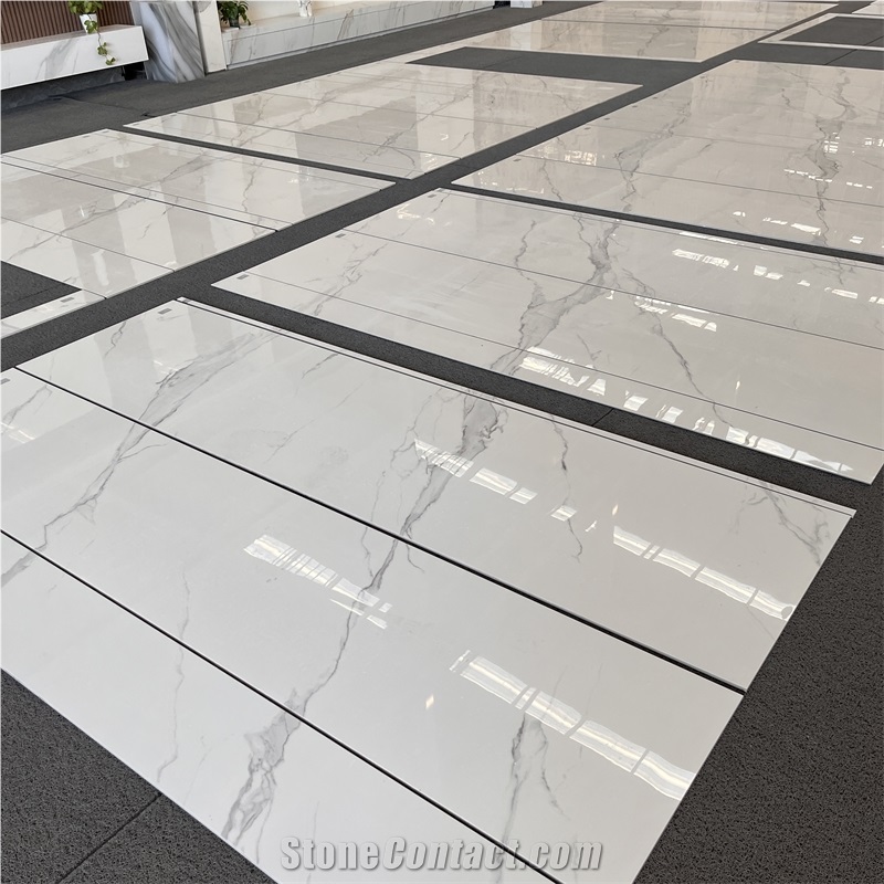 Best Selling Calacatta White Sintered Stone Tiles For Wall