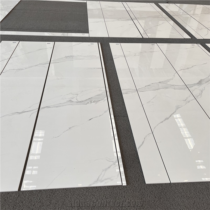 Best Selling Calacatta White Sintered Stone Tiles For Wall