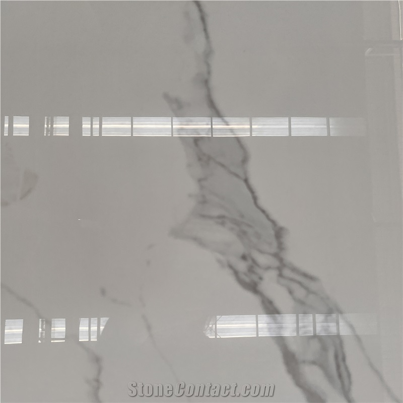 Best Selling Calacatta White Sintered Stone Tiles For Wall