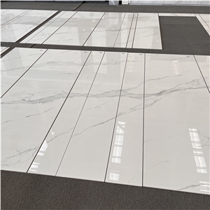 Best Selling Calacatta White Sintered Stone Tiles For Wall