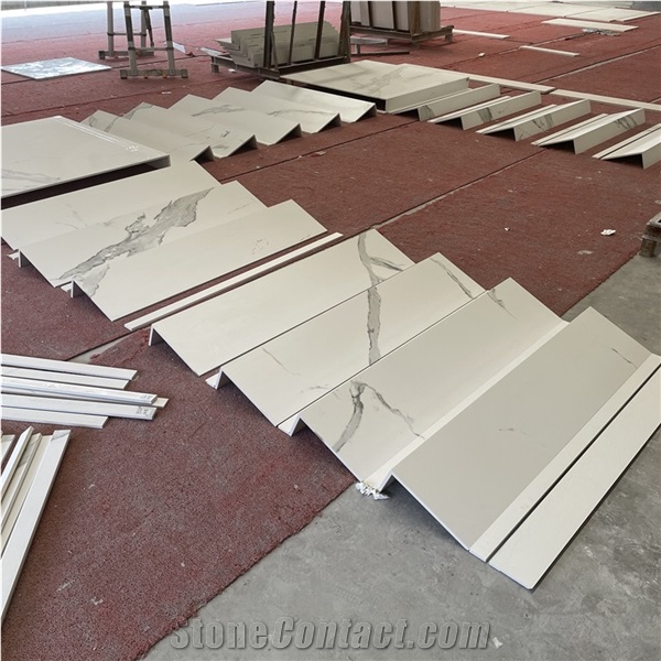 Customized Sintered Stone Stairs Interior Spiral Stairs