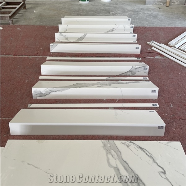 Customized Sintered Stone Stairs Interior Spiral Stairs