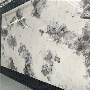 Factory Direct Sales White Sintered Stone With Grey Flower Factory Direct Sales White Sintered Stone With Grey Flower