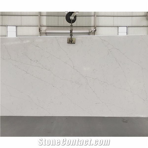 Factory Price Artificial Stone White Quartz Stone Slab Wall