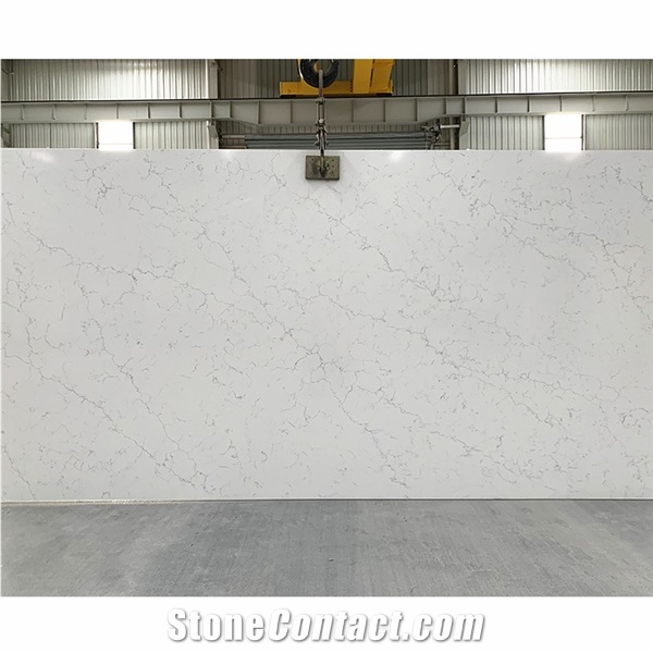 Factory Price Artificial Stone White Quartz Stone Slab Wall