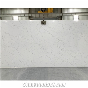 Factory Price Artificial Stone White Quartz Stone Slab Wall