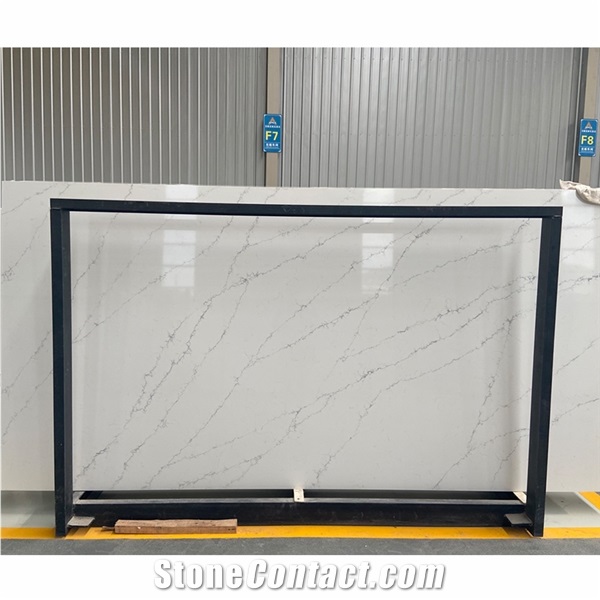Factory Price Artificial Stone White Quartz Stone Slab Wall