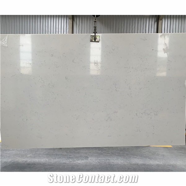 Factory Price Artificial Stone White Quartz Stone Slab Wall