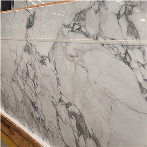 High Polished White Sintered Stone Slabs Interior Wall Decor