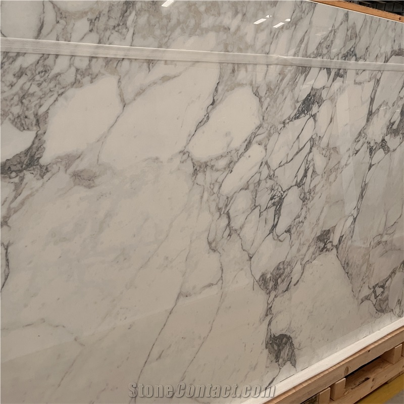High Polished White Sintered Stone Slabs Interior Wall Decor