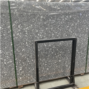 High Quality Factory Price Dark Grey Terrazzo Stone Slabs