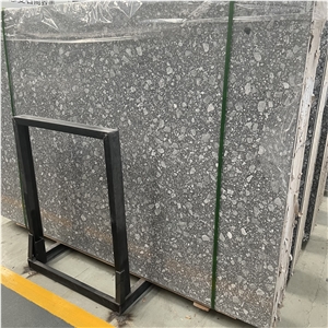 High Quality Factory Price Dark Grey Terrazzo Stone Slabs
