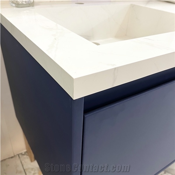 Hot Sale Sintered Stone Vanity And Mirror For Bathroom Decor